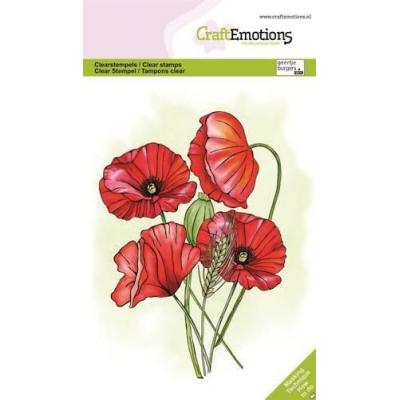 CraftEmotions Stempel - Poppies